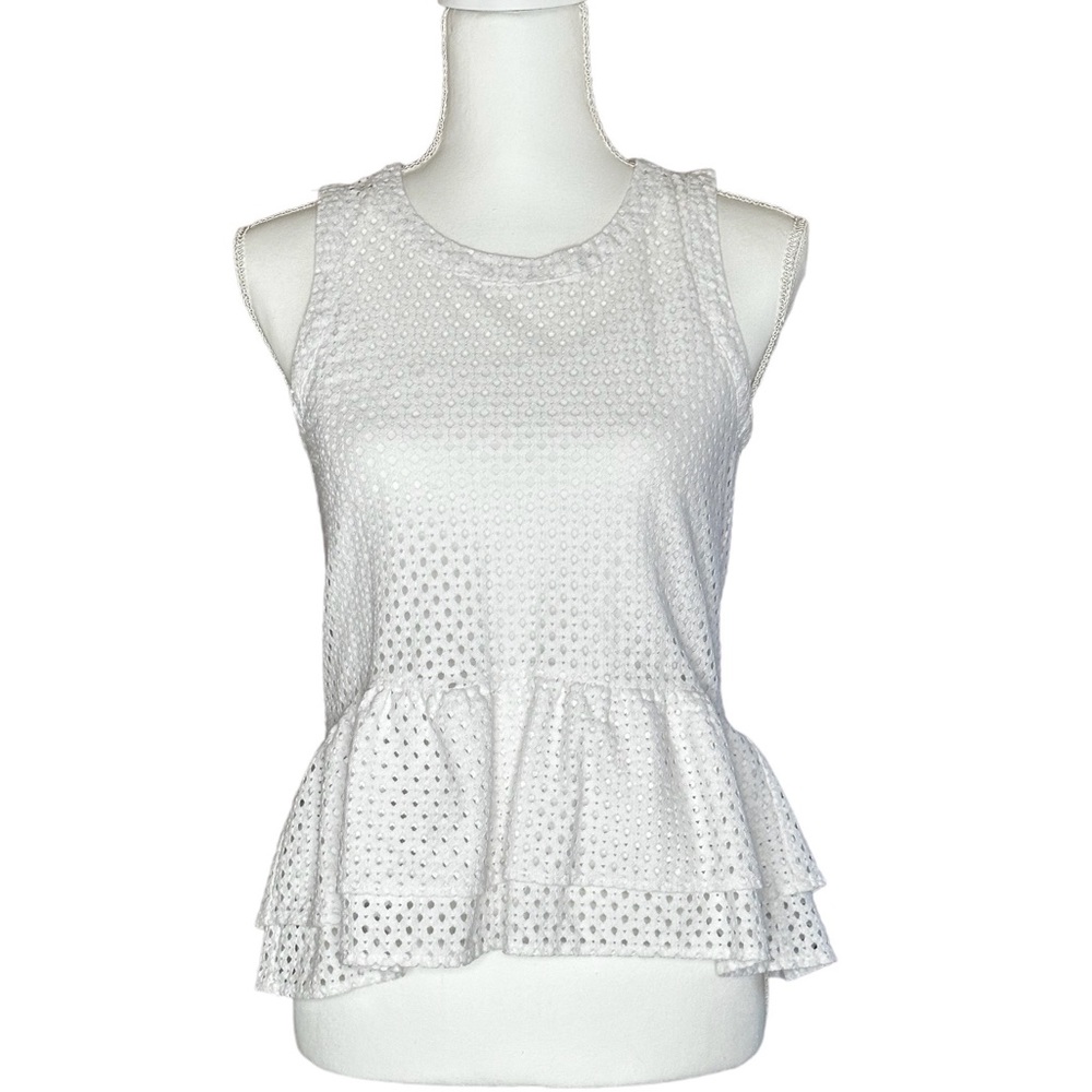 Ana White Peplum Top